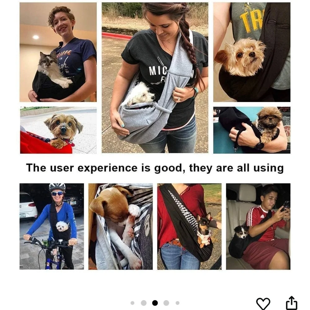 Gray Pet Sling Carrier